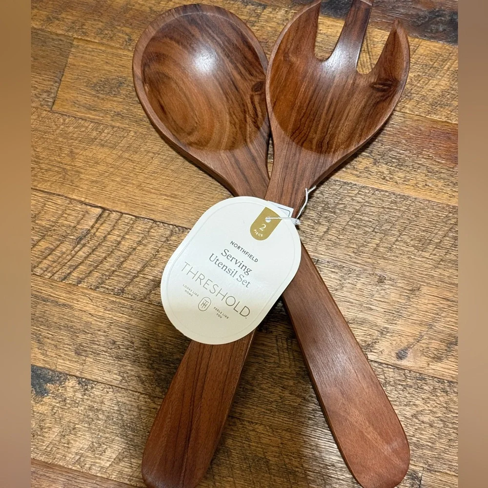 Sunflower 🌻 Kitchen Towel Set. Wood Serving Spoons, Silicone  Spatula. NWT